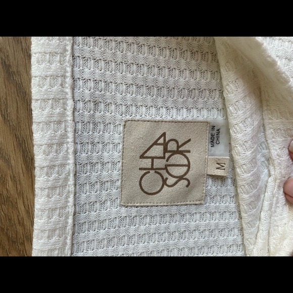 Chaser Waffle Knit Henley Ivory - Picture 4 of 4